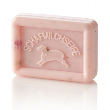 Ovis Schafmilchseife eckig • Rose-Lavendel, 100 g